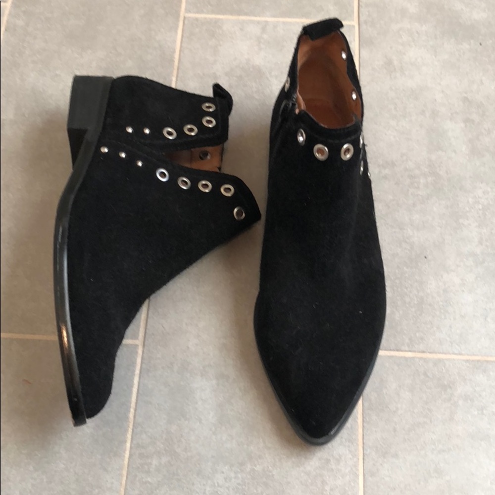 Corso Como Black Suede Ankle Booites - 7.5